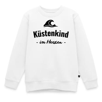 Küste im Herzen - Kinder Premium Organic Sweatshirt - Weiß - Vorne - AI Model Kid Male (0cm)