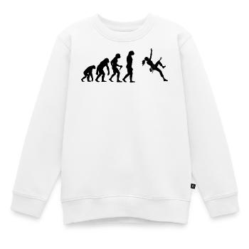 Geschenkidee für die Bouldererin mit Sportklettern - Kinder Premium Organic Sweatshirt - Weiß - Vorne - AI Model Kid Male (0cm)