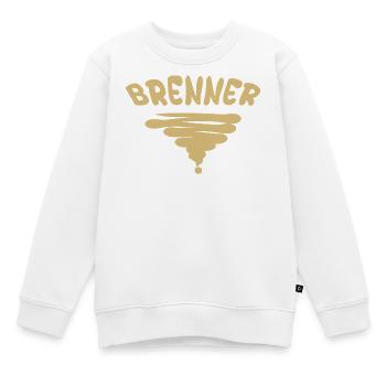 Brenner als Style - Kinder Premium Organic Sweatshirt - Weiß - Vorne - AI Model Kid Male (0cm)