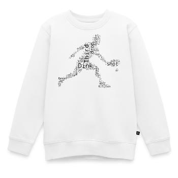 Pickleball scene idea for pickleball player fans - Kids Premium Organic Sweatshirt - white - Front - AI Model Kid Male (0cm)