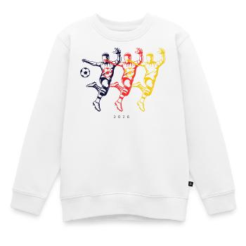 Deutsche Fußballfans - Kinder Premium Organic Sweatshirt - Weiß - Vorne - AI Model Kid Male (0cm)