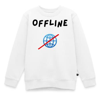 Offline - Kinder Premium Organic Sweatshirt - Weiß - Vorne - AI Model Kid Male (0cm)