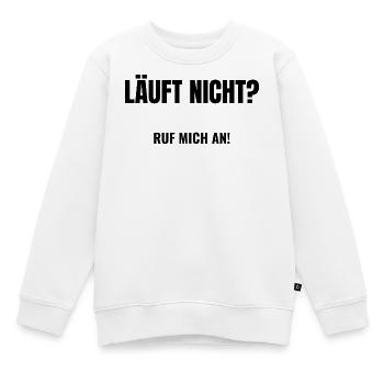 Doesn't Run Call Me Handyman Saying - Kids Premium Organic Sweatshirt - white - Front - AI Model Kid Male (0cm)