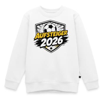 Aufsteiger 2026 Shield - Kinder Premium Organic Sweatshirt - Weiß - Vorne - AI Model Kid Male (0cm)