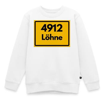 ALTE POSTLEITZAHL 4912 PLZ 32584 LÖHNE NRW - Kinder Premium Organic Sweatshirt - Weiß - Vorne - AI Model Kid Male (0cm)