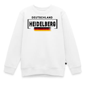 Heidelberg Deutschland Deutschland Deutsche Flagge - Kinder Premium Organic Sweatshirt - Weiß - Vorne - AI Model Kid Male (0cm)