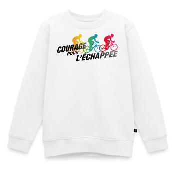Courage for the Breakaway - Kids Premium Organic Sweatshirt - white - Front - AI Model Kid Male (0cm)