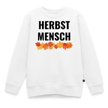 Herbstmensch - Kinder Premium Organic Sweatshirt - Weiß - Vorne - AI Model Kid Male (0cm)