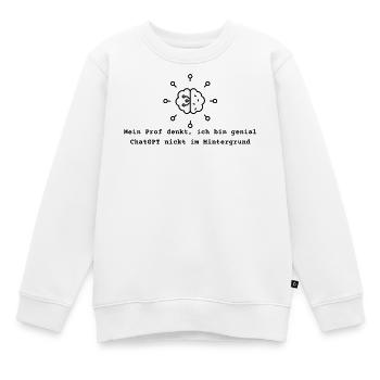 KI Humor - Kinder Premium Organic Sweatshirt - Weiß - Vorne - AI Model Kid Male (0cm)
