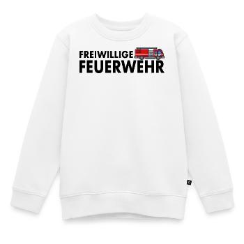 Freiwillige Feuerwehr Feuerwehrauto Feuerwehrmann - Kinder Premium Organic Sweatshirt - Weiß - Vorne - AI Model Kid Male (0cm)