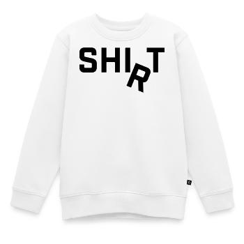 Le Chemise R s’inscrit autour du motif du slogan - Sweat Premium enfant bio - blanc - Devant - AI Model Kid Male (0cm)