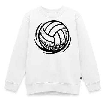 Volleyball Ball Volleyballverein Mannschaft Sport - Kinder Premium Organic Sweatshirt - Weiß - Vorne - AI Model Kid Male (0cm)