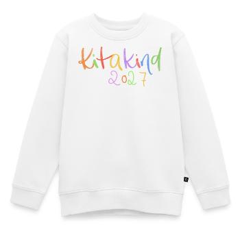 Kitakind 2027 - Sweat Premium enfant bio - blanc - Devant - AI Model Kid Male (0cm)