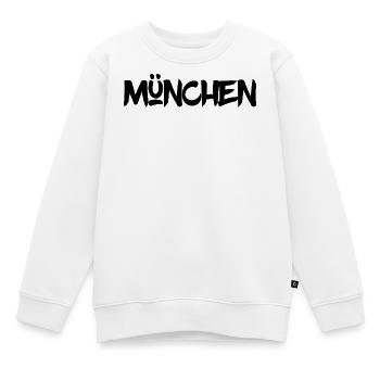 München - Bayern - Isar - Frauenkirche - Prater - Kinder Premium Organic Sweatshirt - Weiß - Vorne - AI Model Kid Male (0cm)