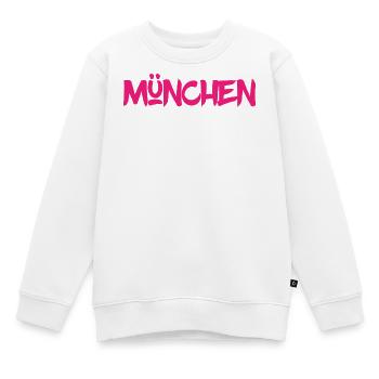 München - Bayern - Isar - Frauenkirche - Prater - Kinder Premium Organic Sweatshirt - Weiß - Vorne - AI Model Kid Male (0cm)