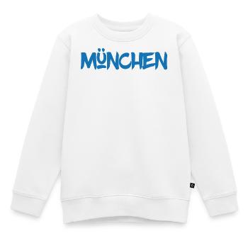 München - Bayern - Isar - Frauenkirche - Prater - Kinder Premium Organic Sweatshirt - Weiß - Vorne - AI Model Kid Male (0cm)