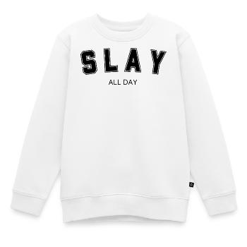 SLAY Trikot - Kinder Premium Organic Sweatshirt - Weiß - Vorne - AI Model Kid Male (0cm)