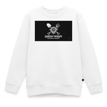 Réinitialisation de la nature en thérapie de jardin - Sweat Premium enfant bio - blanc - Devant - AI Model Kid Male (0cm)