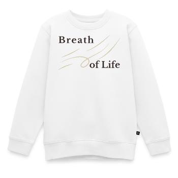 Breath of Life Christliches Design – Gen 2,7 - Kinder Premium Organic Sweatshirt - Weiß - Vorne - AI Model Kid Male (0cm)