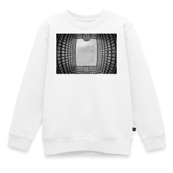 Sprinkenhof Black and White - Kids Premium Organic Sweatshirt - white - Front - AI Model Kid Male (0cm)