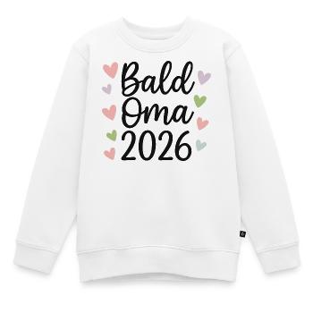 Bientôt Mamie 2026 - Sweat Premium enfant bio - blanc - Devant - AI Model Kid Male (0cm)