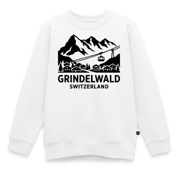 Grindelwald, Suisse - Sweat Premium enfant bio - blanc - Devant - AI Model Kid Male (0cm)