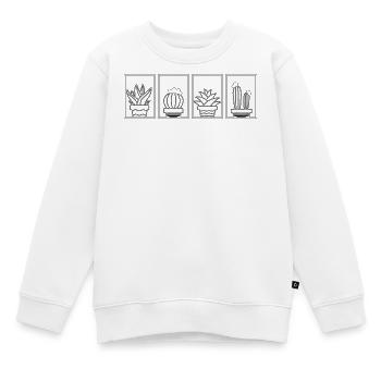 Le fichier de conception manque - Sweat Premium enfant bio - blanc - Devant - AI Model Kid Male (0cm)