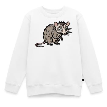 Cute, hand-drawn possum design - Kids Premium Organic Sweatshirt - white - Front - AI Model Kid Male (0cm)