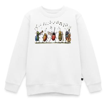 Bug Band – Graphique du groupe drôle de rock insectoise - Sweat Premium enfant bio - blanc - Devant - AI Model Kid Male (0cm)
