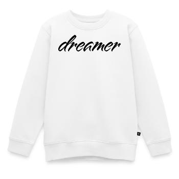 Dreamer Minimalist Spruch T-Shirt - Kinder Premium Organic Sweatshirt - Weiß - Vorne - AI Model Kid Male (0cm)