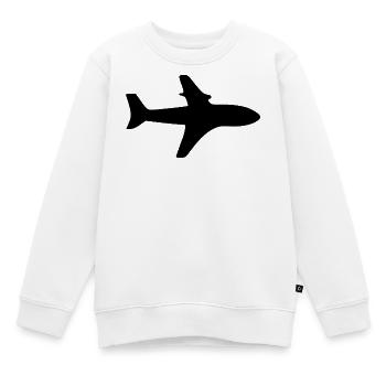 Voyage en avion cadeau de voyage en avion - Sweat Premium enfant bio - blanc - Devant - AI Model Kid Male (0cm)