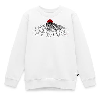 Aikido-Kanji-Typografie Japan Fujiyama Sun - Kinder Premium Organic Sweatshirt - Weiß - Vorne - AI Model Kid Male (0cm)
