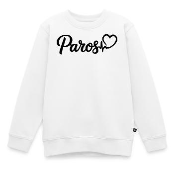 Paros Heartbeat Grèce - Sweat Premium enfant bio - blanc - Devant - AI Model Kid Male (0cm)