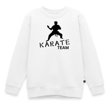 Équipe de karaté - Sweat Premium enfant bio - blanc - Devant - AI Model Kid Male (0cm)