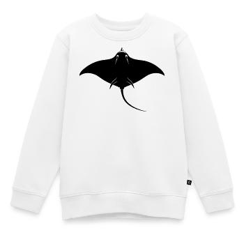 Stachelrochen - Kinder Premium Organic Sweatshirt - Weiß - Vorne - AI Model Kid Male (0cm)