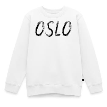 Oslo im schwarzen städtischen Busch - Kinder Premium Organic Sweatshirt - Weiß - Vorne - AI Model Kid Male (0cm)