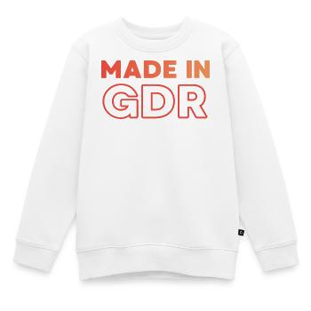 Fabriqué en RDA - Sweat Premium enfant bio - blanc - Devant - AI Model Kid Male (0cm)
