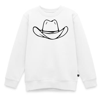 Cowboy Cowboyhut Linedance Geschenk  - Kinder Premium Organic Sweatshirt - Weiß - Vorne - AI Model Kid Male (0cm)