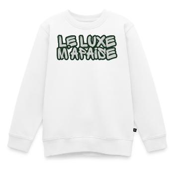 Französischer Graffiti-Luxus - Kinder Premium Organic Sweatshirt - Weiß - Vorne - AI Model Kid Male (0cm)