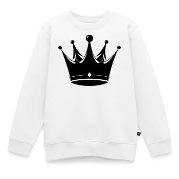 Couronne - Sweat Premium enfant bio - blanc - Devant - AI Model Kid Male (0cm)