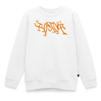 Rostock für immer - Kinder Premium Organic Sweatshirt - Weiß - Vorne - AI Model Kid Male (0cm)