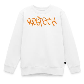 Rostock Graffiti Orange - Sweat Premium enfant bio - blanc - Devant - AI Model Kid Male (0cm)