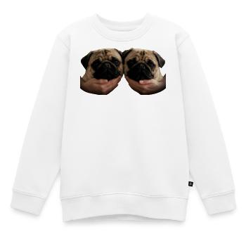 Hold my Mops - Kinder Premium Organic Sweatshirt - Weiß - Vorne - AI Model Kid Male (0cm)
