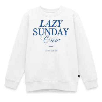 Équipe du dimanche paresseux - Sweat Premium enfant bio - blanc - Devant - AI Model Kid Male (0cm)