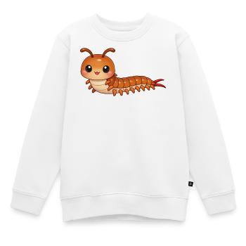 Mille-pattes - Sweat Premium enfant bio - blanc - Devant - AI Model Kid Male (0cm)