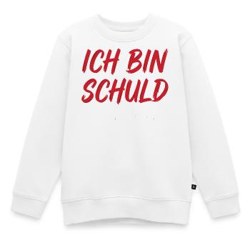 Ich bin schuld wie immer - Kinder Premium Organic Sweatshirt - Weiß - Vorne - AI Model Kid Male (0cm)