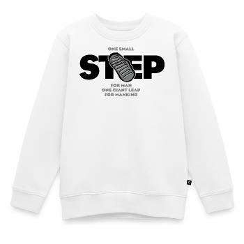 Un petit pas - Sweat Premium enfant bio - blanc - Devant - AI Model Kid Male (0cm)