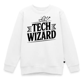 Magicien Technologique - Sweat Premium enfant bio - blanc - Devant - AI Model Kid Male (0cm)