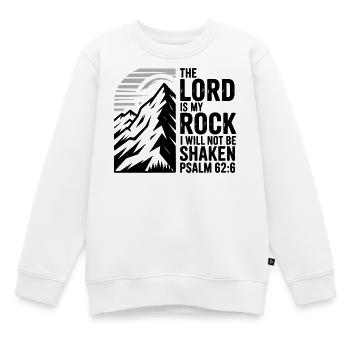 The Lord Is My Rock Psalm 62 - Kinder Premium Organic Sweatshirt - Weiß - Vorne - AI Model Kid Male (0cm)