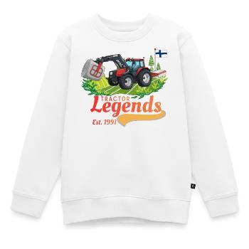 Traktorlegenden Finnland - Kinder Premium Organic Sweatshirt - Weiß - Vorne - AI Model Kid Male (0cm)